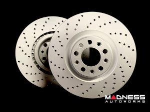 Alfa Romeo Giulia Performance Brake Rotors - 2.0L - Drilled - Rear